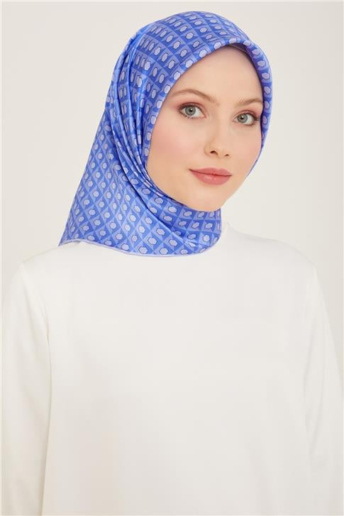 Armine Geometrik Desenli Twill İpek Eşarp 24Ya9109 53 03