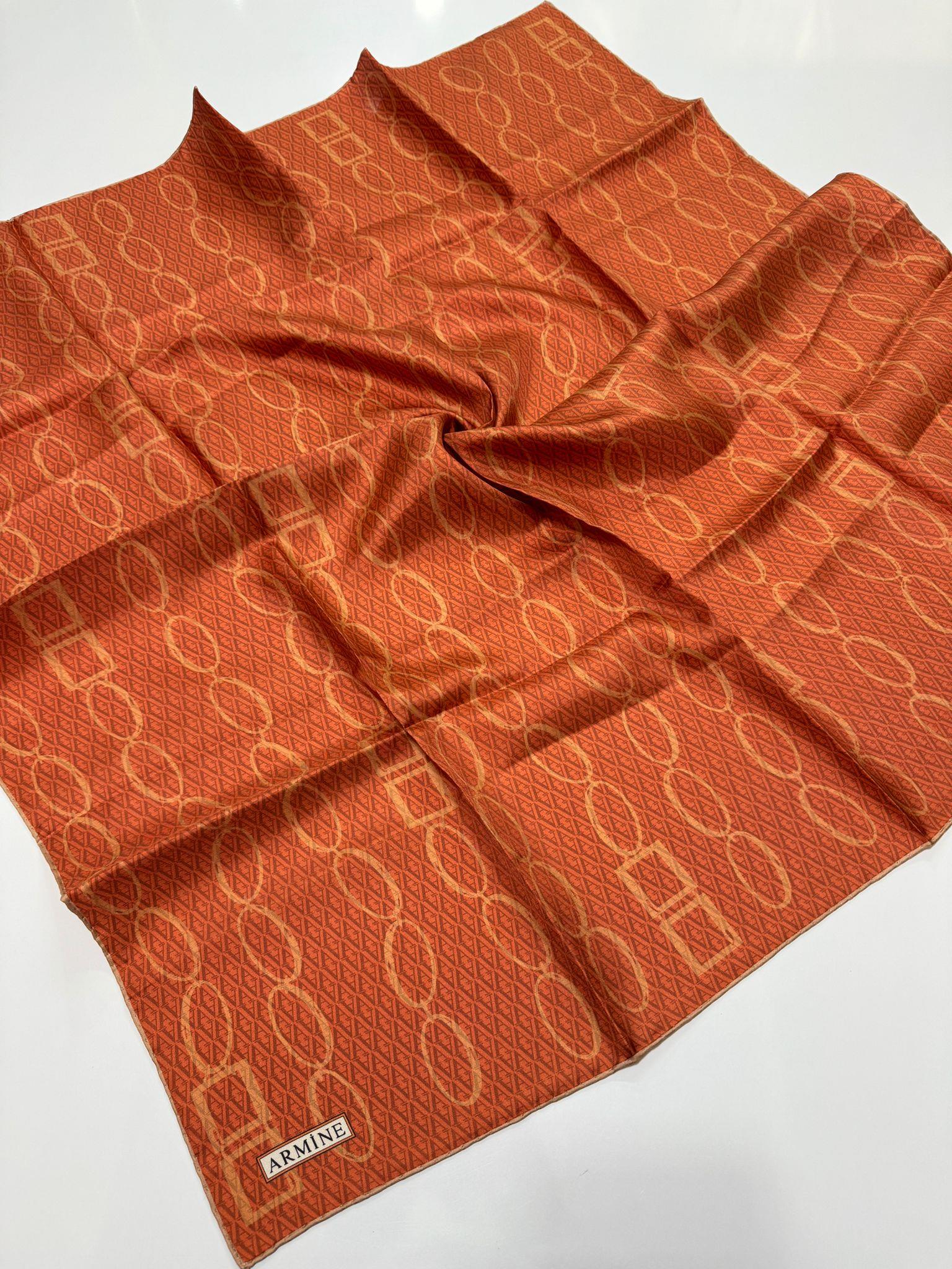 Armine İpek Eşarp 2023/24 İlkbahar Yaz Sezonu 8925D02 35 - Twill (Tivil) İpek