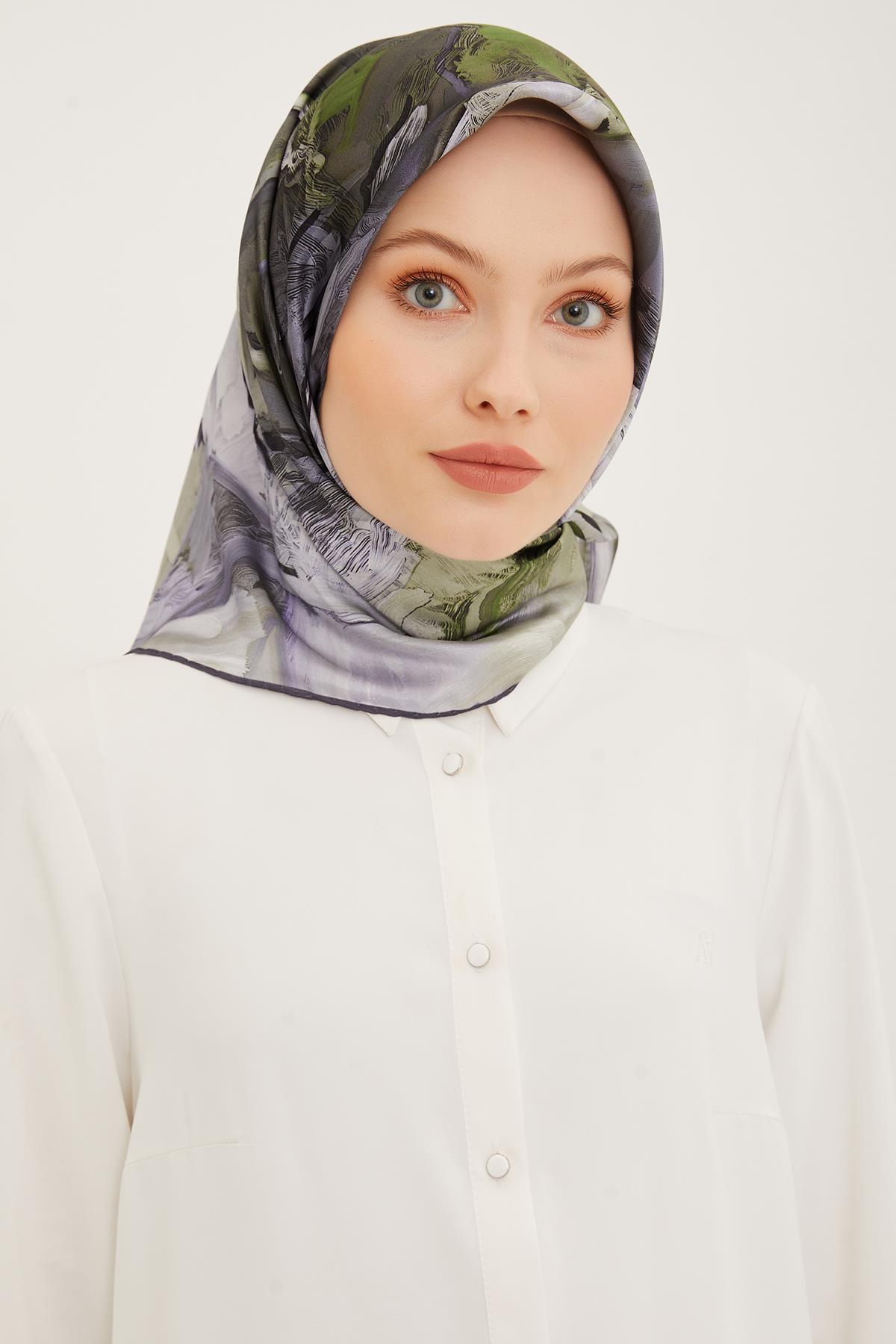 Armine İpek Eşarp 2023/24 İlkbahar Yaz Sezonu 8958D01 19 -Sura İpek