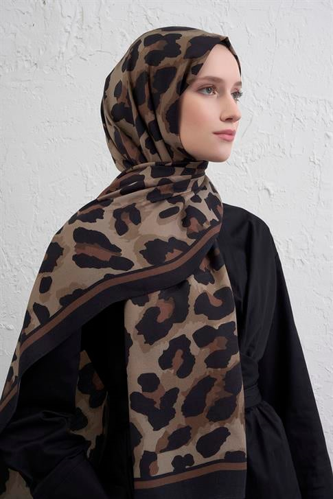 Armine İpek Tensel Leopar Şal 3 36