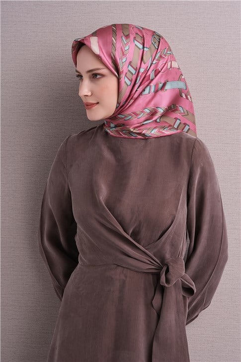 Armine Jakarlı İpek Eşarp 9607D 06