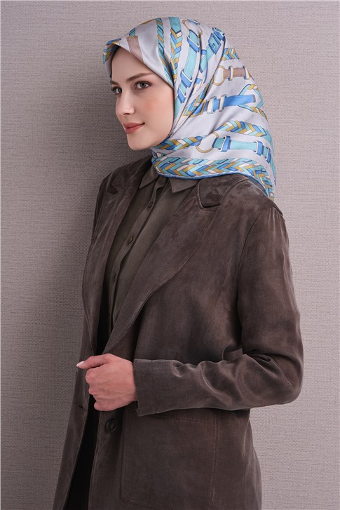 Armine Jakarlı İpek Eşarp 9607D 37
