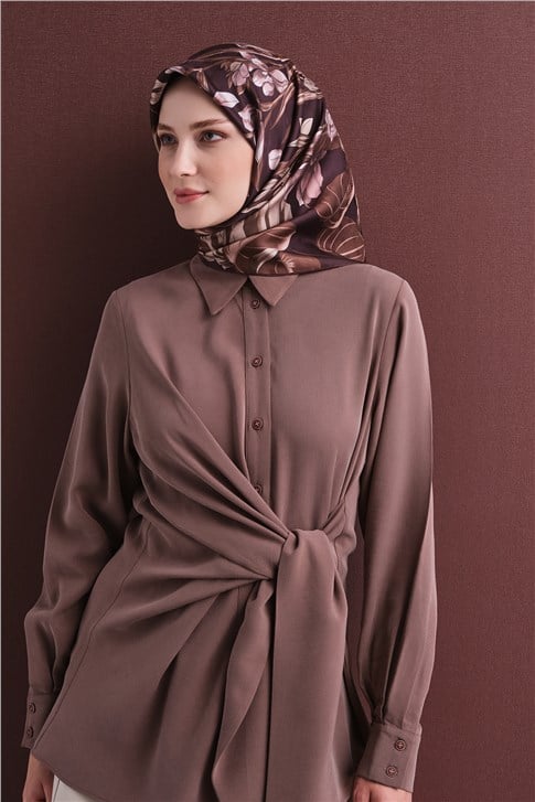 Armine Jakarlı İpek Eşarp 9608D 50