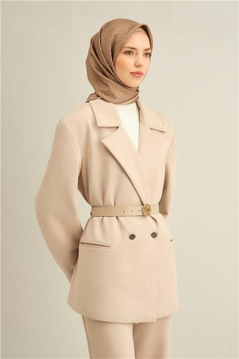 Armine Klasik Desenli Saf İpek Twill Eşarp 9301D 06