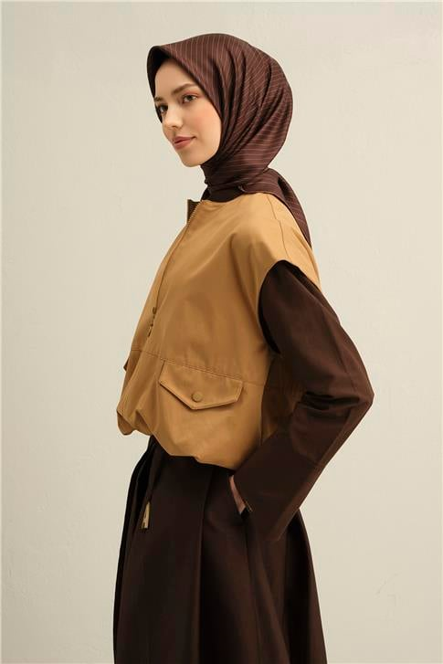 Armine Klasik Desenli Saf İpek Twill Eşarp 9348D 84