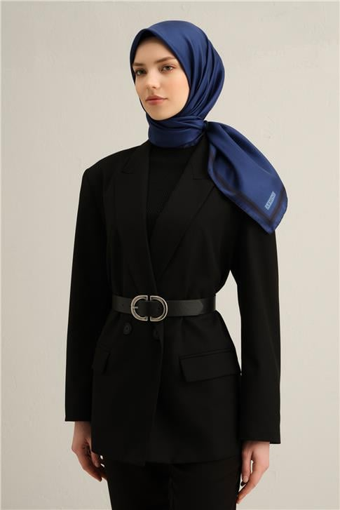 Armine Klasik Desenli Saf İpek Twill Eşarp 9356D 52