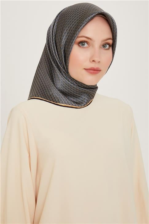 Armine Klasik Desenli Sura Saf İpek Eşarp 9250D 83