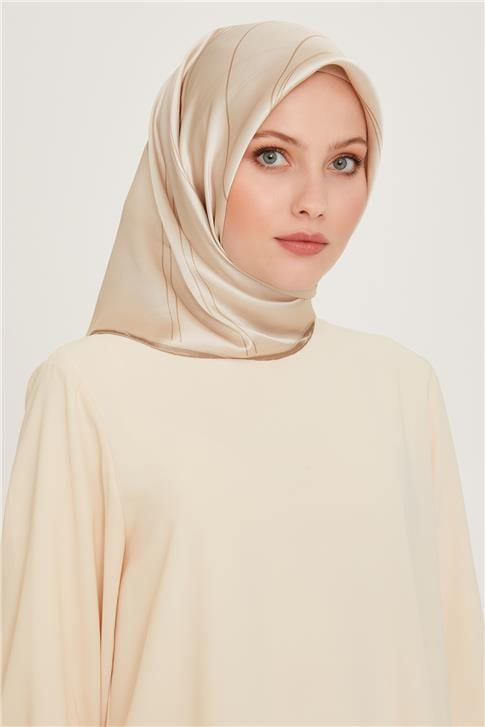 Armine Klasik Desenli Sura Saf İpek Eşarp 9251D 53