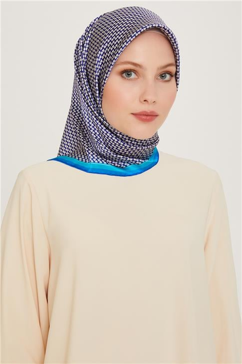 Armine Klasik Desenli Sura Saf İpek Eşarp 9243D 06 03