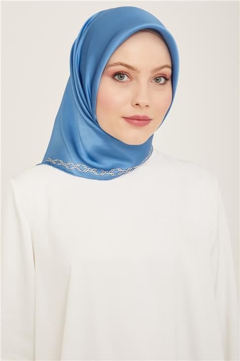 Armine Klasik Desenli Twill İpek Eşarp 24Ya9154 53 80