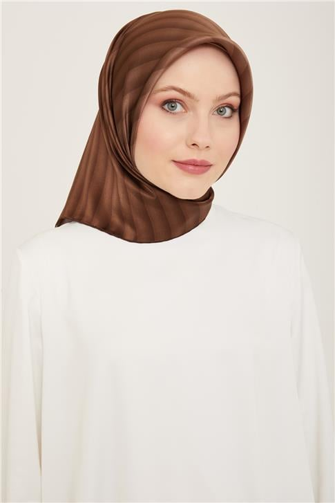 Armine Klasik Desenli Twill İpek Eşarp 24Ya9150 4 92