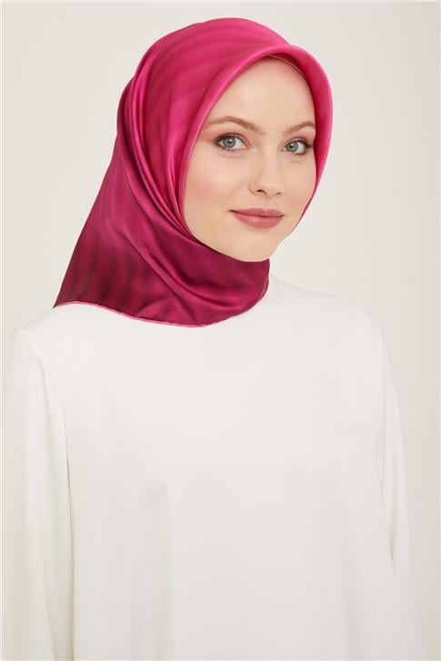 Armine Klasik Desenli Twill İpek Eşarp 24Ya9150 4 53