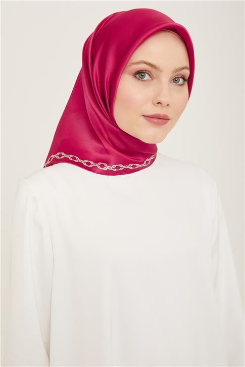 Armine Klasik Desenli Twill İpek Eşarp 24Ya9154 53 81