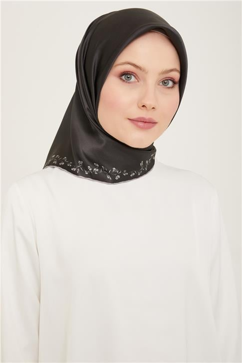 Armine Klasik Desenli Twill İpek Eşarp 24Ya9168 89 87