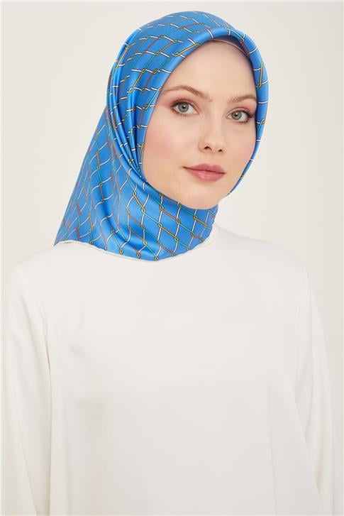 Armine Klasik Desenli Twill İpek Eşarp 24Ya9152 85 87
