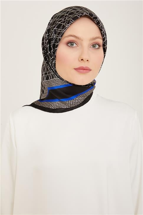 Armine Klasik Desenli Twill İpek Eşarp 24Ya9167 2 38