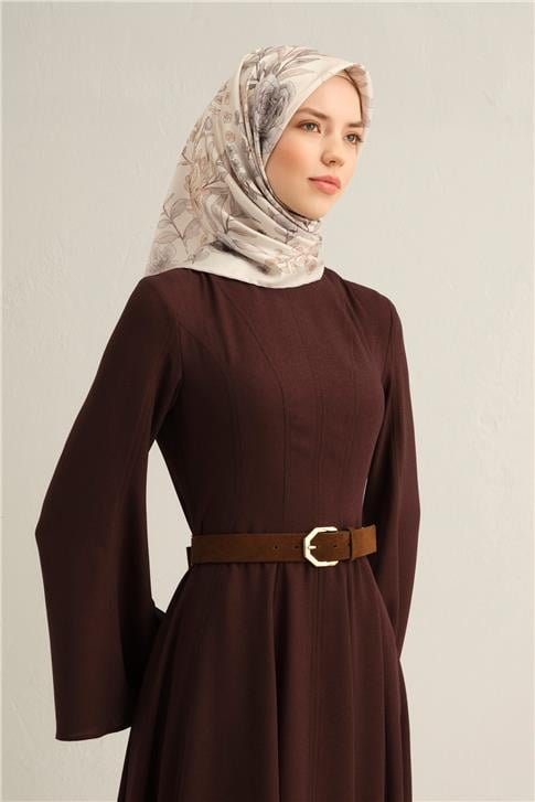 Armine Leopar Desenli Saf İpek Twill Eşarp 9347 83