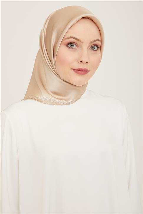 Armine Leopar Desenli Sura İpek Eşarp 24Ya9155 02