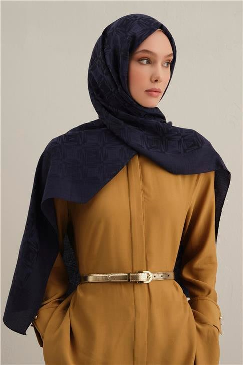 Armine Lyocell Naia Kare Monogram Şal 6 02