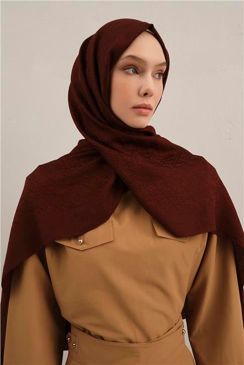 Armine Lyocell Naia Üçgen Monogram Şal 5 32