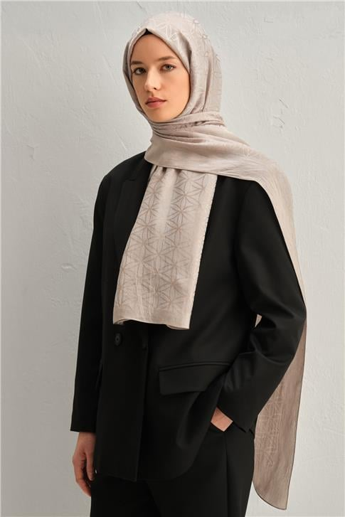 Armine Lyocell Naia Yıldız Desen Şal 1113-8