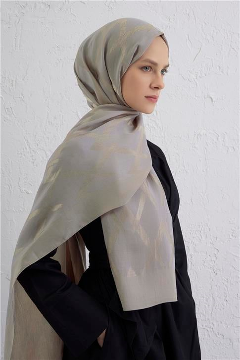 Armine Lyocell Naia Zikzak Desen Şal  1- 08
