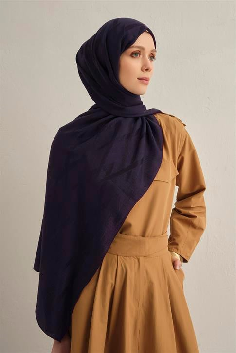 Armine Lyocell Naia Zikzak Desen Şal  1- 03