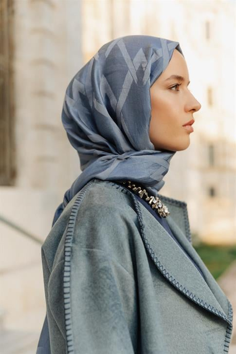Armine Lyocell Naia Zikzak Desen Şal 1113-30