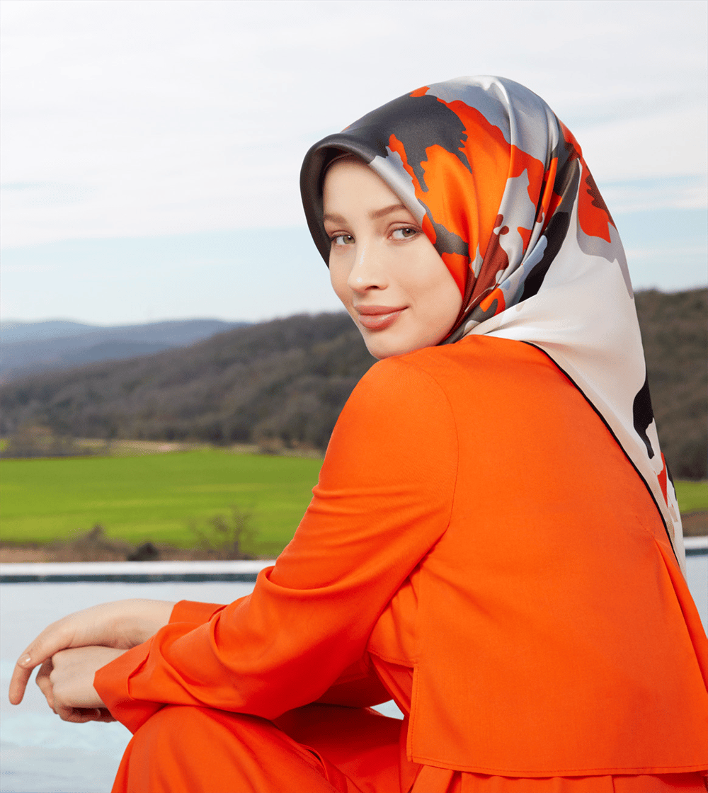 Armine Nostalji Serisi Sura İpek Eşarp 8935-31NS