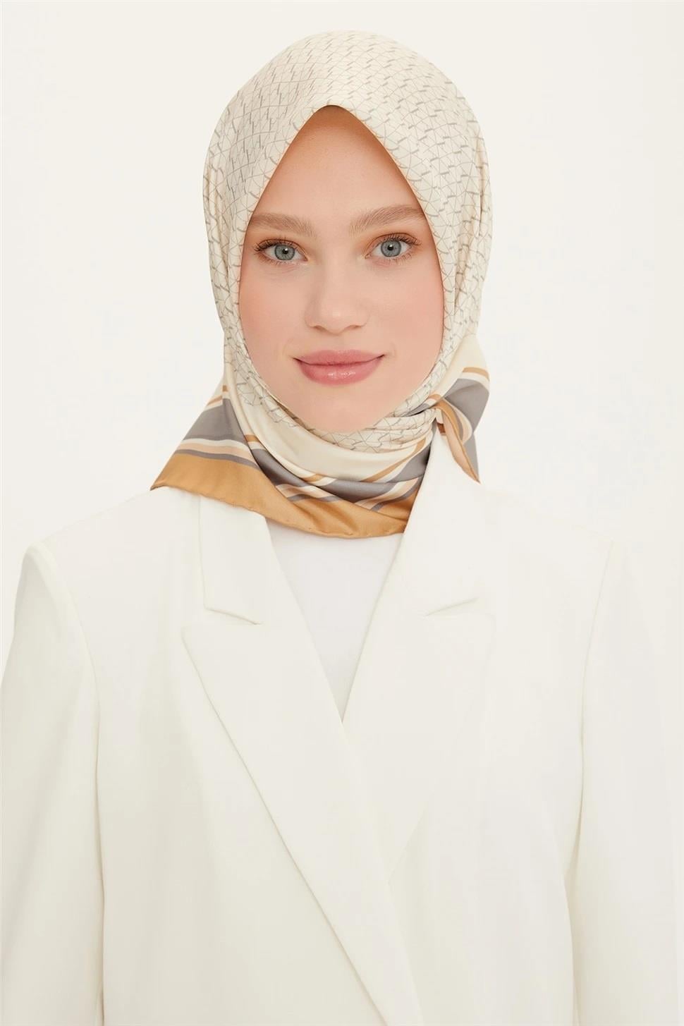 Armine Nostalji Serisi Twill İpek Eşarp 8724-03