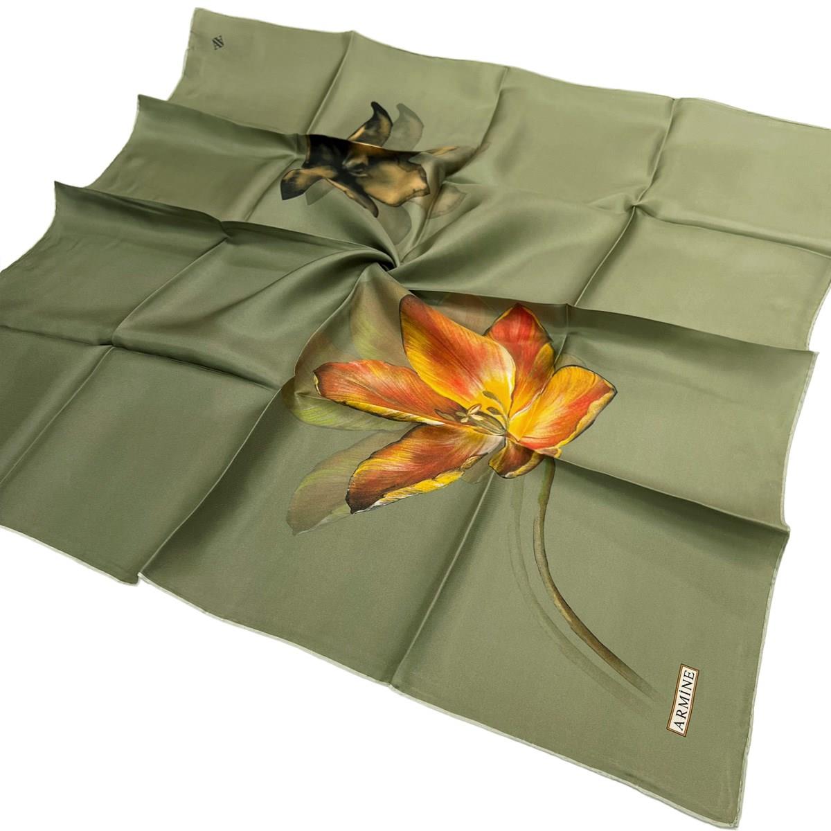 Armine Nostalji Serisi Twill İpek Eşarp 8737D-37