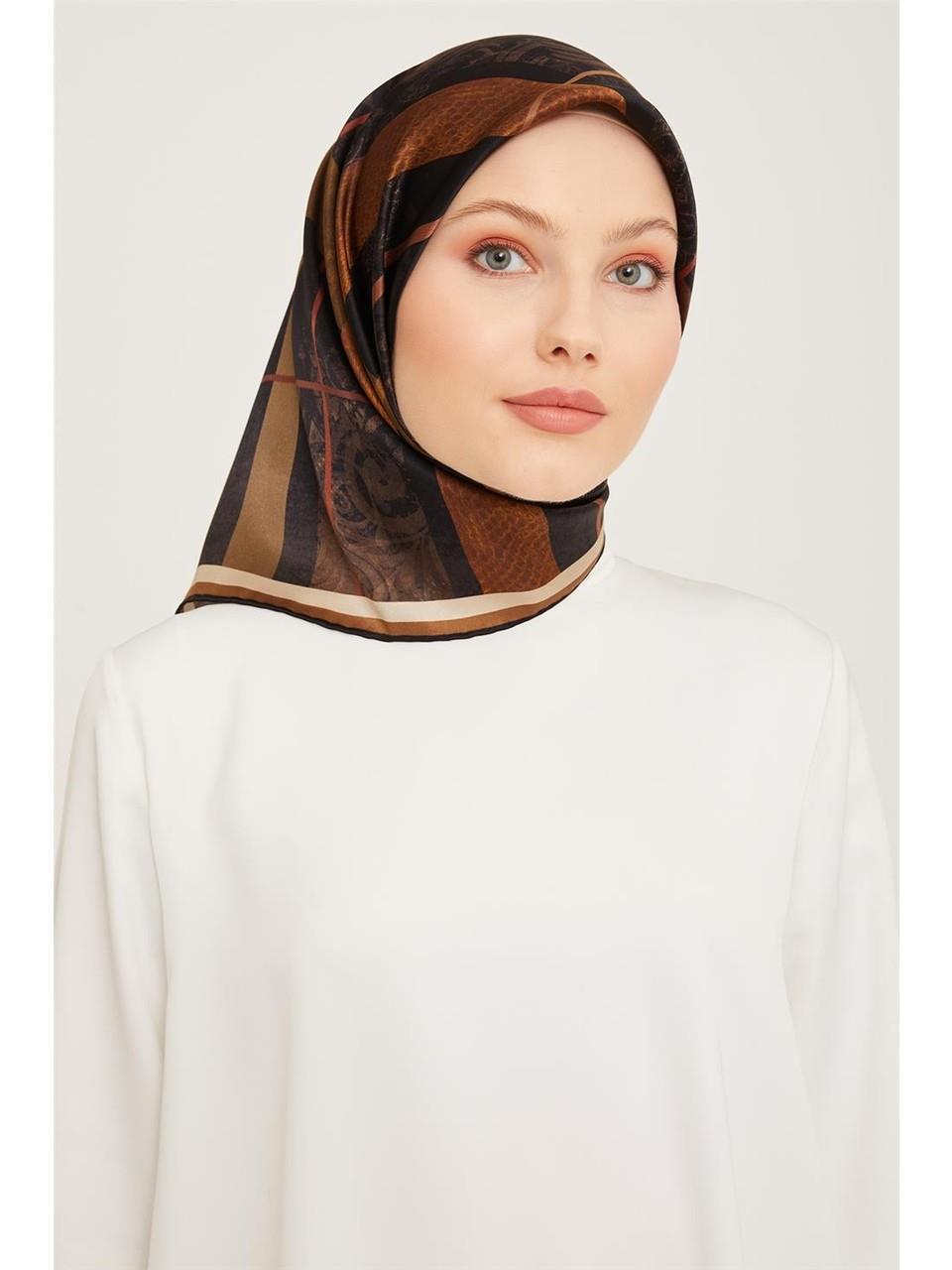 Armine Nostalji Serisi Twill İpek Eşarp 9023-05NT