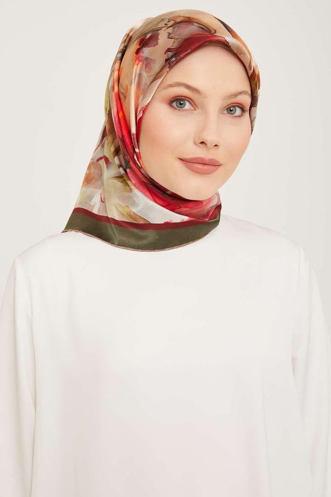Armine Nostalji Serisi Twill İpek Eşarp 9018-01NT