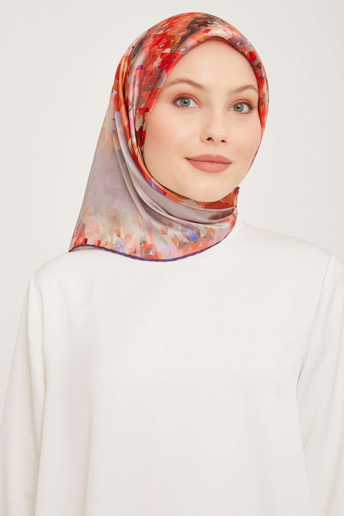 Armine Nostalji Serisi Twill İpek Eşarp 9043-22NT