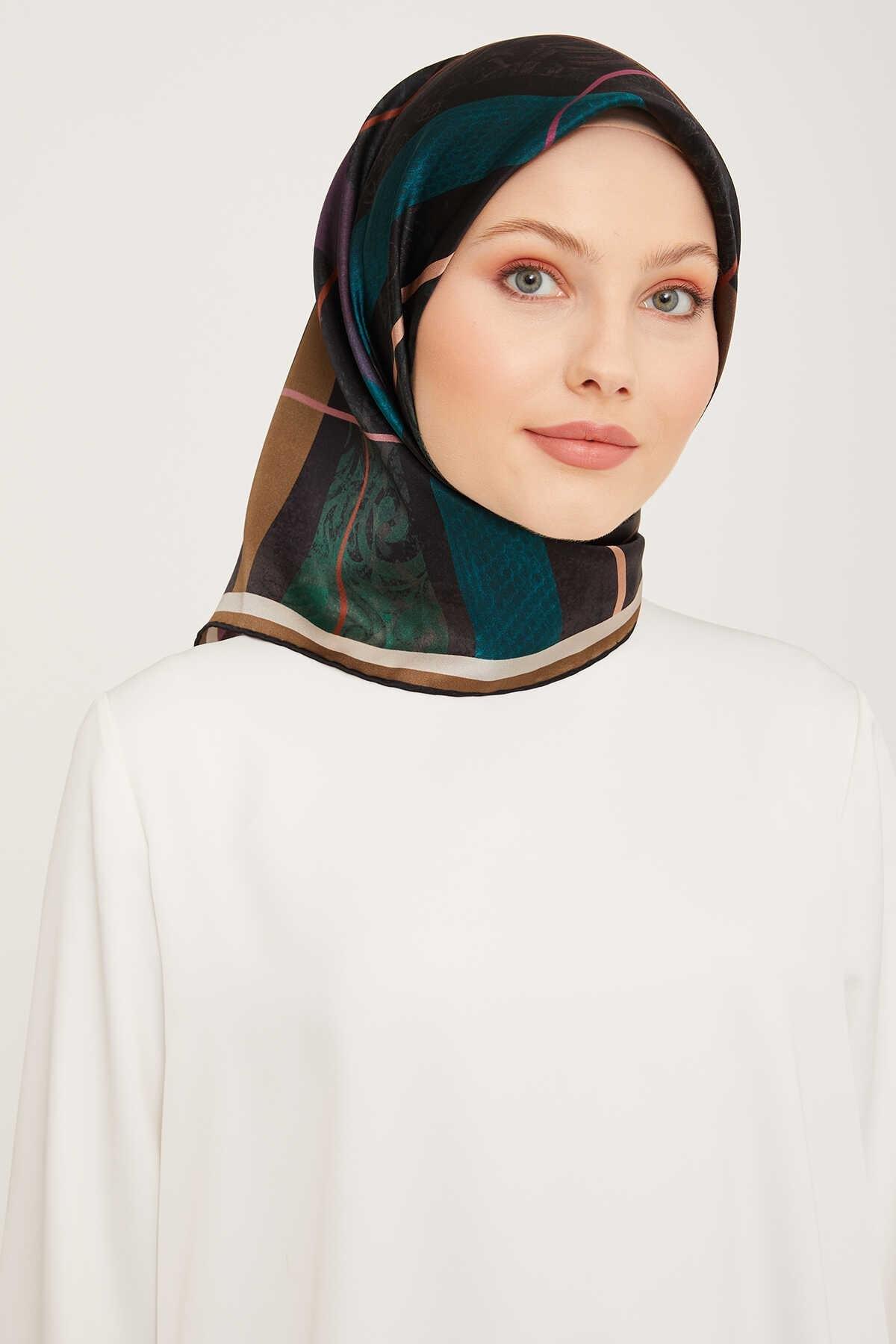 Armine Nostalji Serisi Twill İpek Eşarp 9023-07NT
