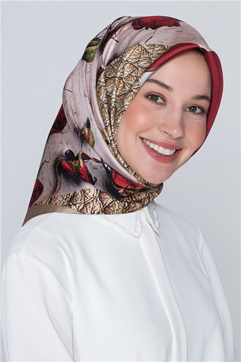 Armine Nostalji Sura İpek Eşarp 18Ya4533 10 10
