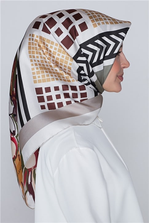 Armine Nostalji Twill İpek Eşarp 18Ya2824 33