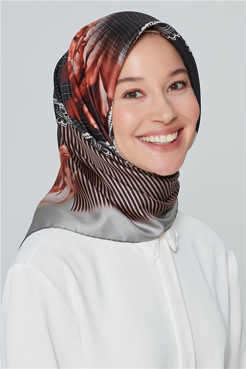 Armine Nostalji Twill İpek Eşarp 18Ya7284 34