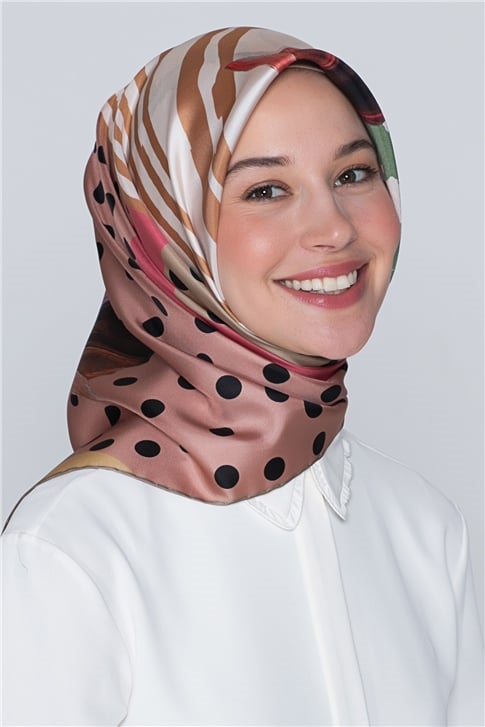 Armine Nostalji Twill İpek Eşarp 18Ya7297 8 08