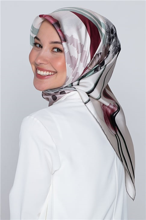 Armine Nostalji Twill İpek Eşarp 18Ya7297 8 80