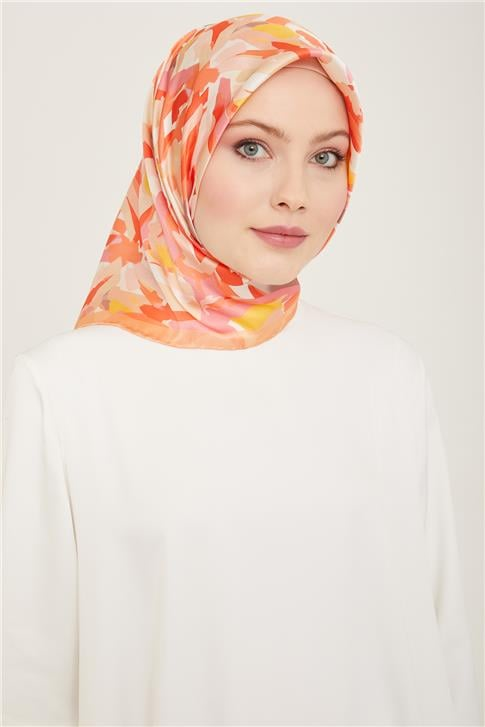 Armine Obje Desenli Sura İpek Eşarp 24Ya9141 81 50