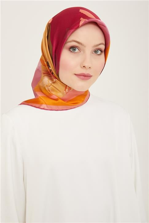 Armine Obje Desenli Sura İpek Eşarp 24Ya9146 2 53
