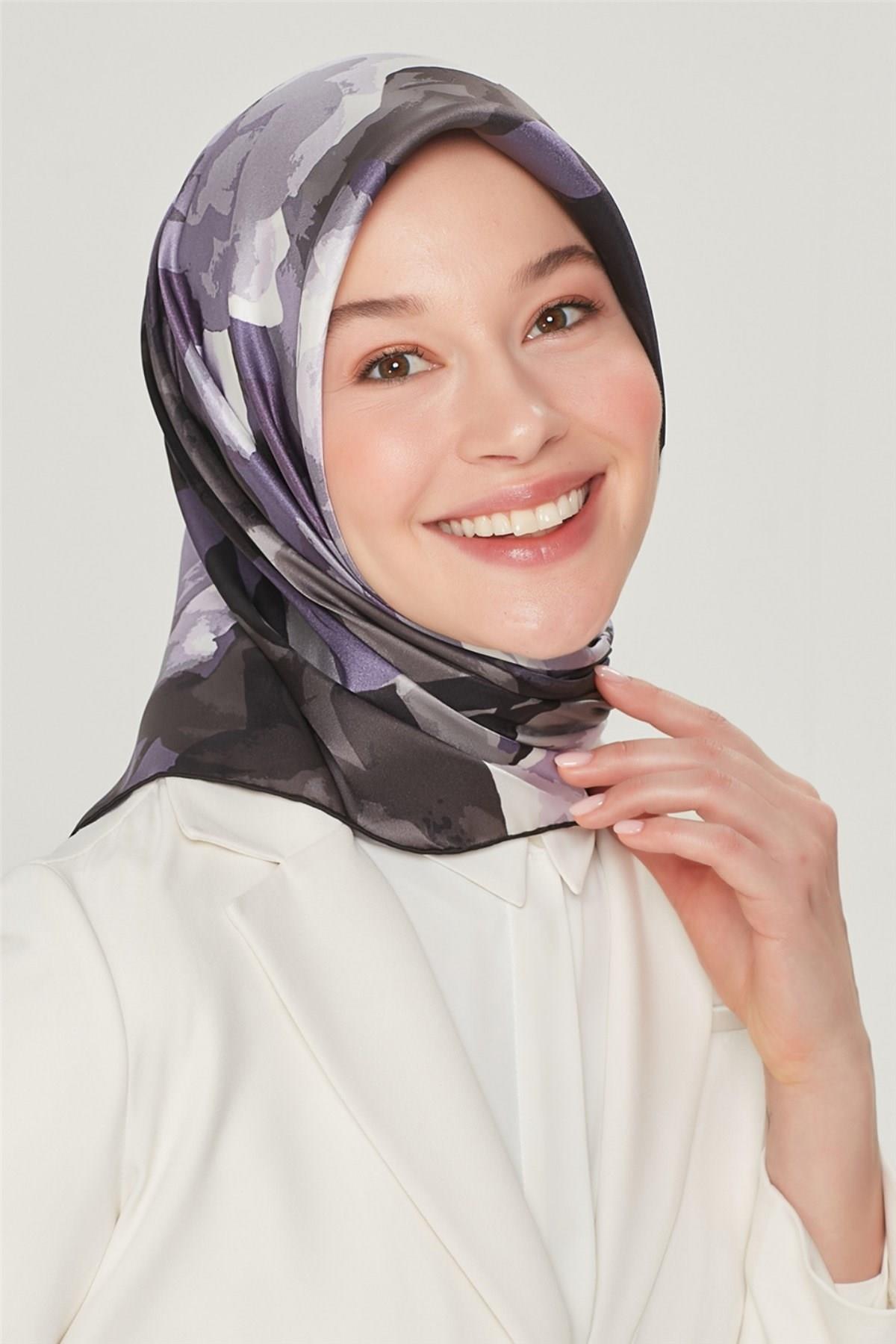 Armine Özel Nostalji Serisi Twill İpek Eşarp Modelleri 8534D-81