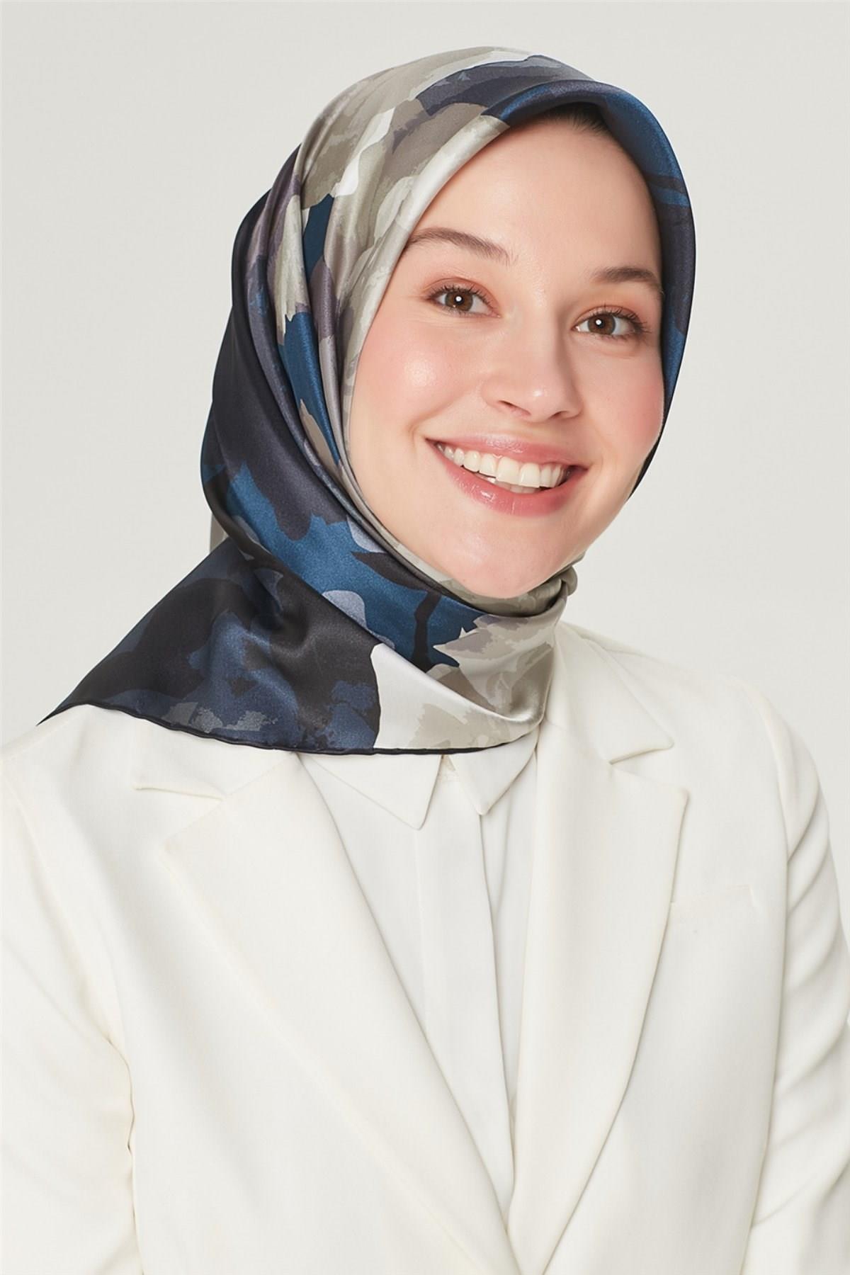Armine Özel Nostalji Serisi Twill İpek Eşarp Modelleri 8534D-09