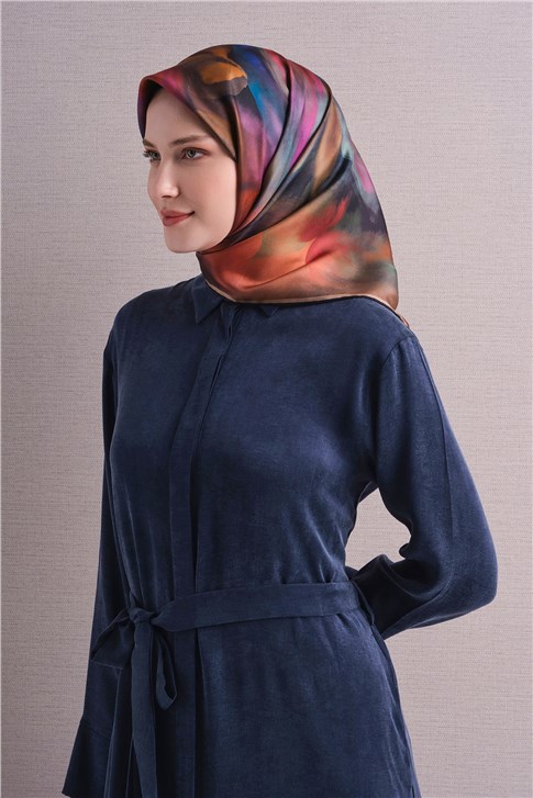 Armine Saf İpek Twill Eşarp 9603D 01