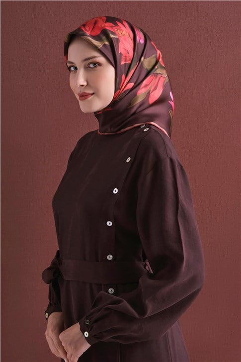 Armine Saf İpek Twill Eşarp 9620D 06