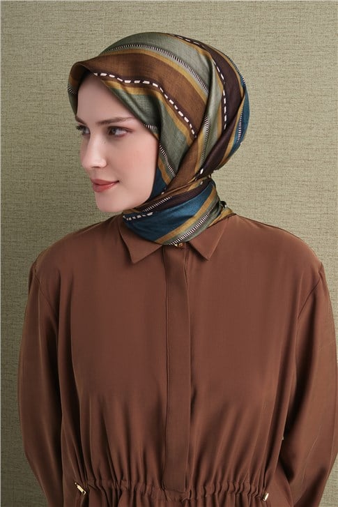 Armine Saf İpek Twill Eşarp 9621D 80