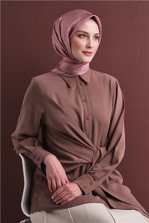 Armine Saf İpek Twill Eşarp 9625D 03