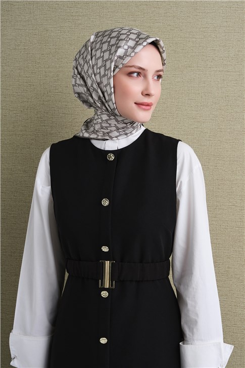 Armine Saf İpek Twill Eşarp 9636D 01