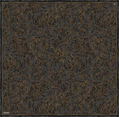 Armine Soyut Desenli Saf İpek Twill Eşarp 9431D 83